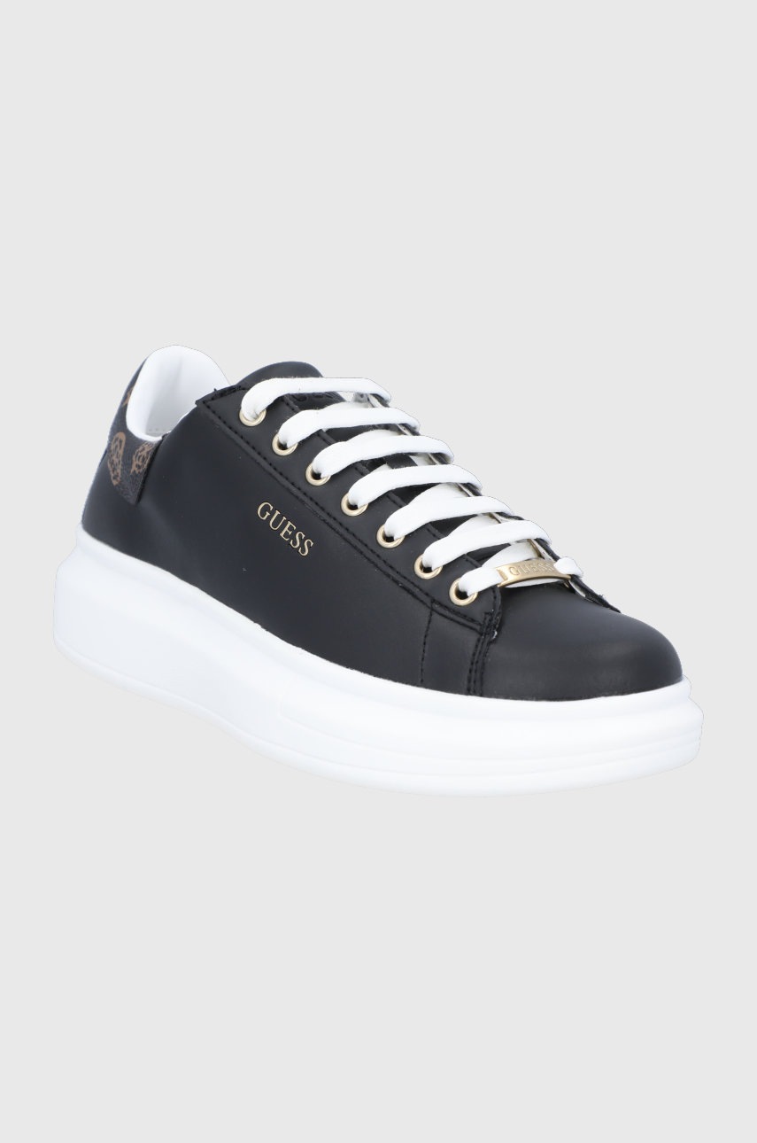 

Черевики Guess колір чорний на платформі