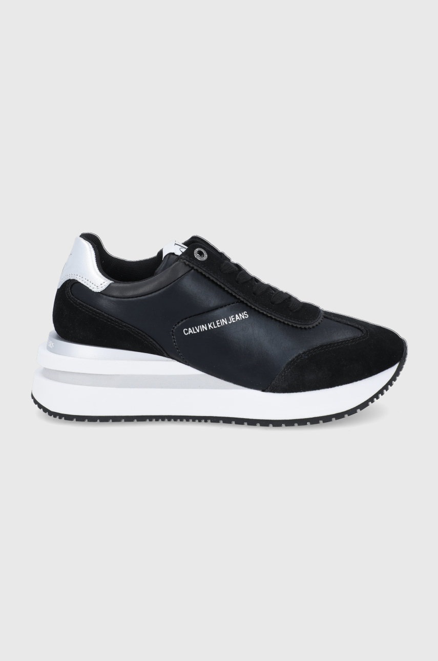 

Обувки Calvin Klein Jeans в черно с платформа, Черен