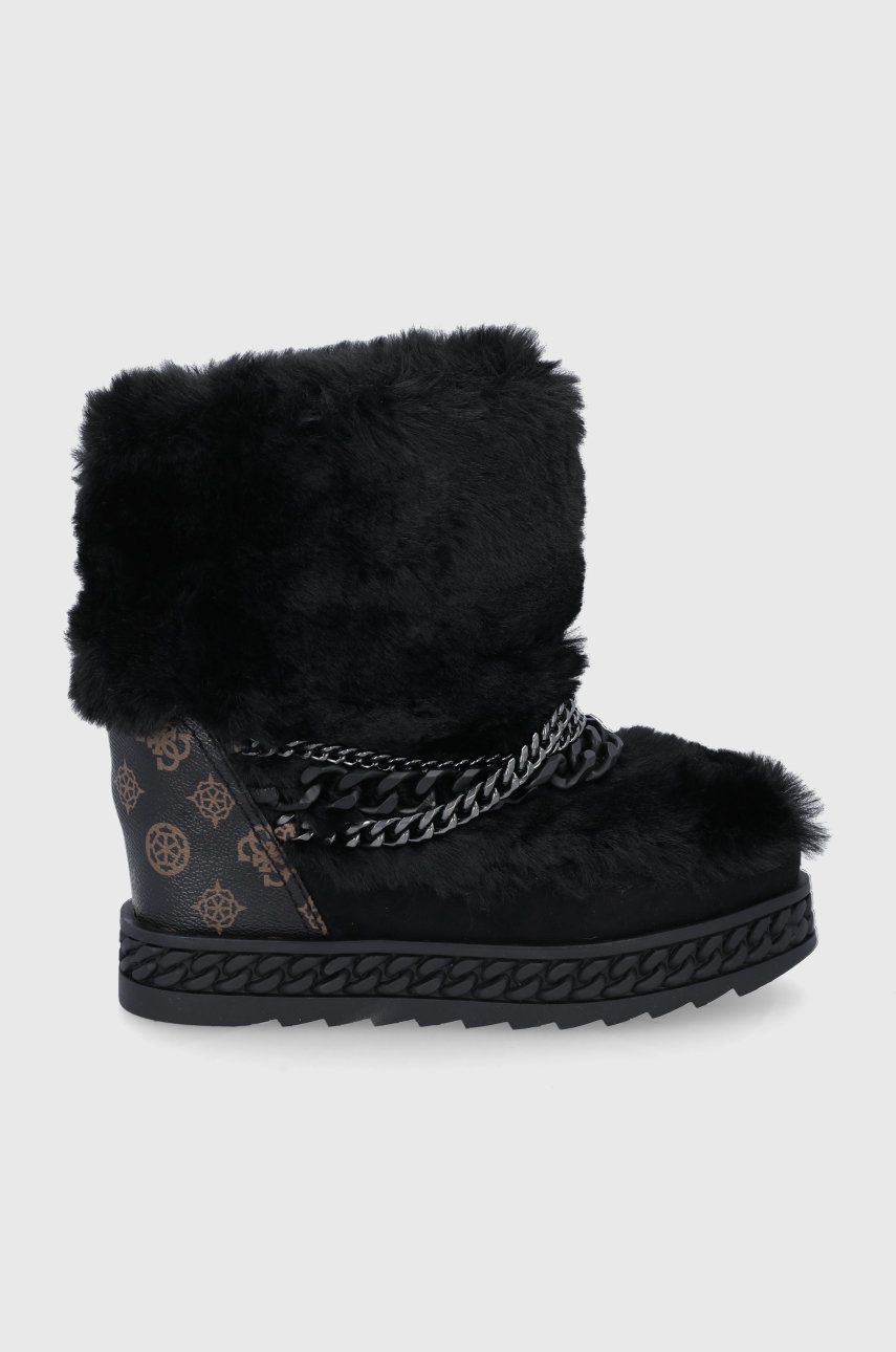

Апрески Guess в черно, Черен