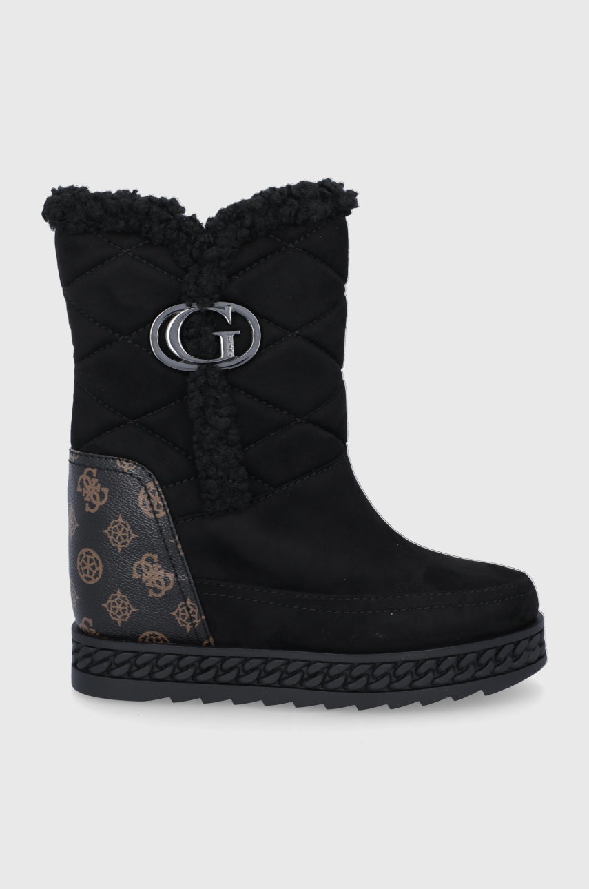 

Апрески Guess в черно, Черен