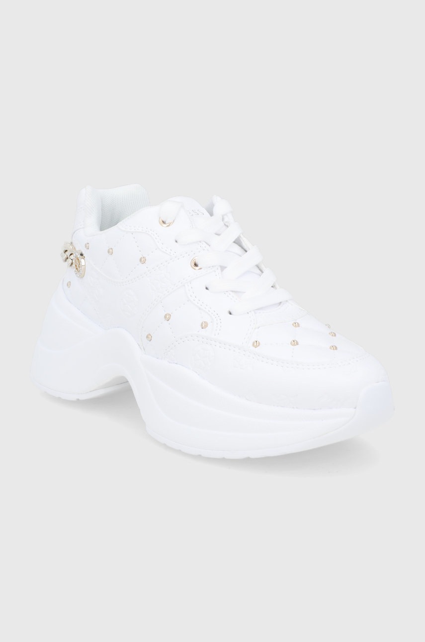 

Ботинки Guess цвет белый на платформе