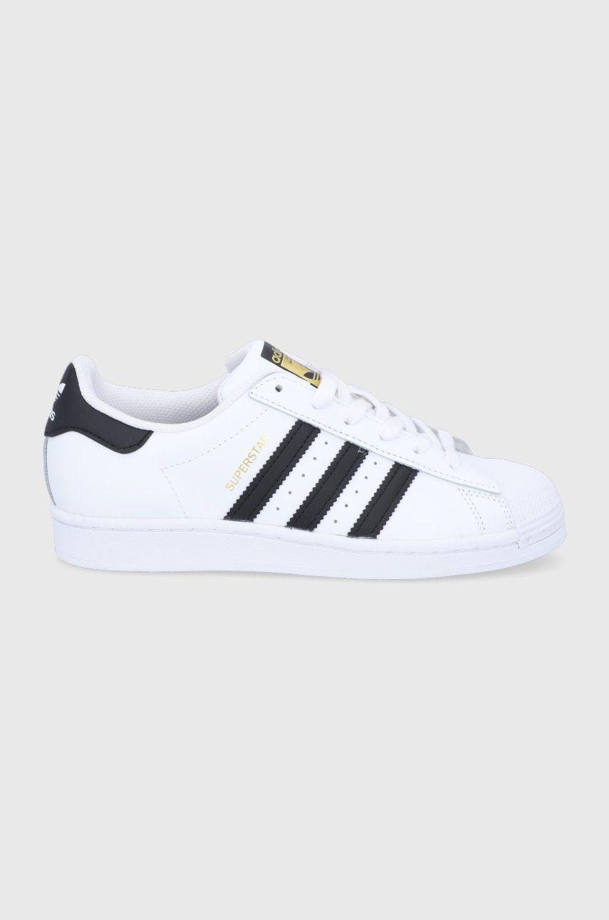 Adidas Originals Pantofi culoarea alb, cu toc plat adidas Originals