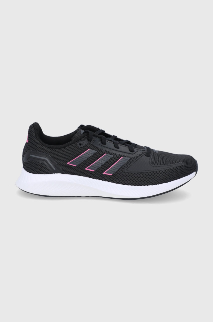 Adidas Pantofi Fy9624 Culoarea Negru, Cu Toc Plat