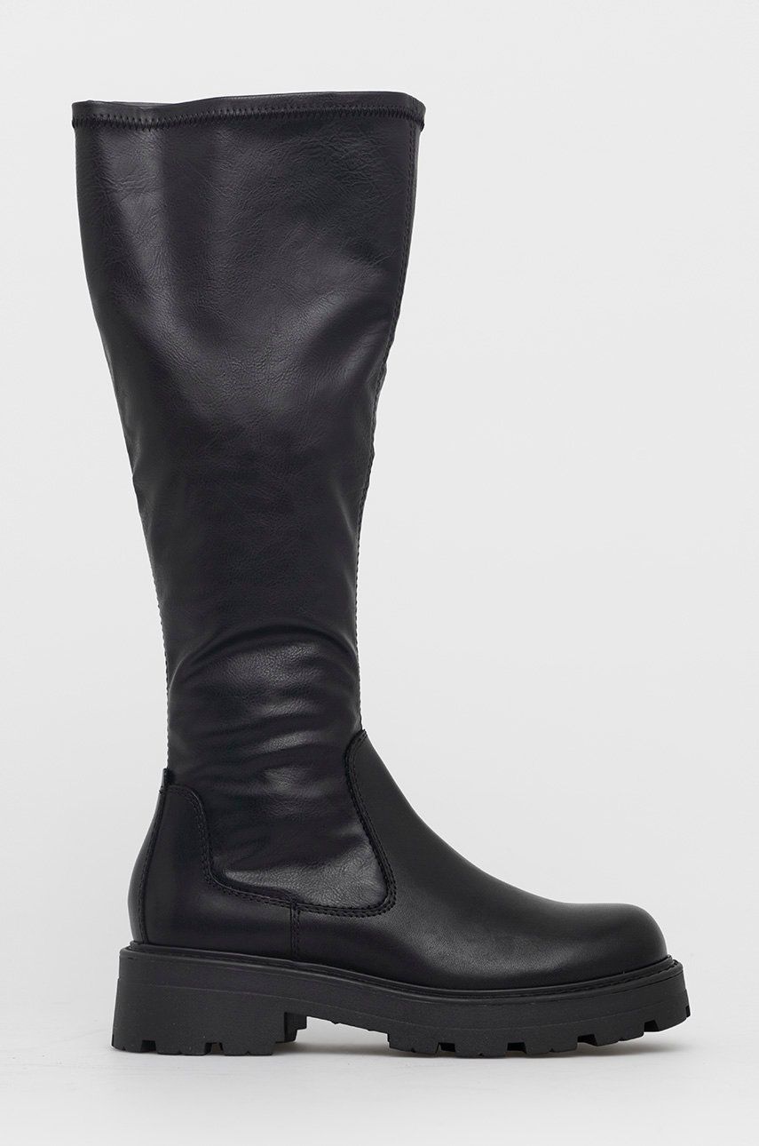 Levně Kozačky Vagabond Shoemakers Cosmo 2.0 dámské, černá barva, na platformě