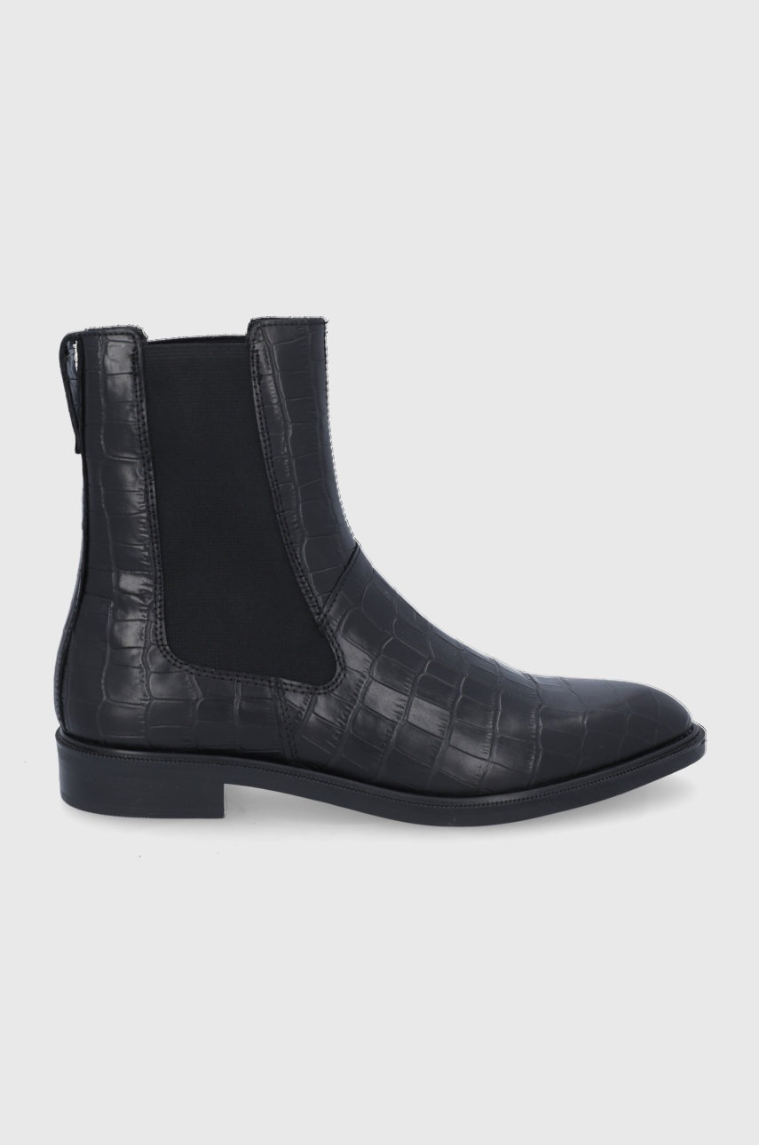 

Шкіряні черевики Vagabond Shoemakers жіночі колір чорний на плоскому ходу