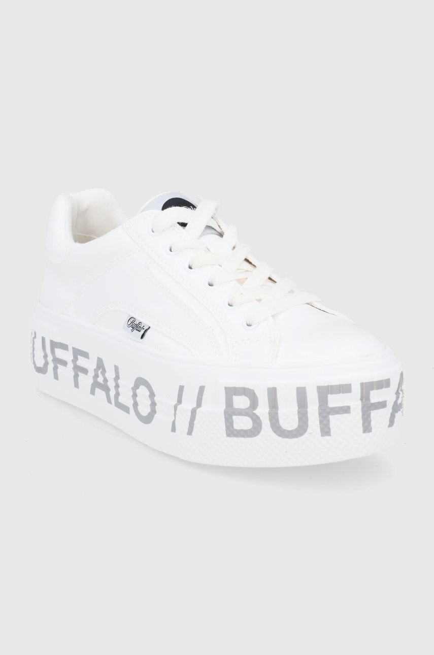 

Ботинки Buffalo цвет белый на платформе