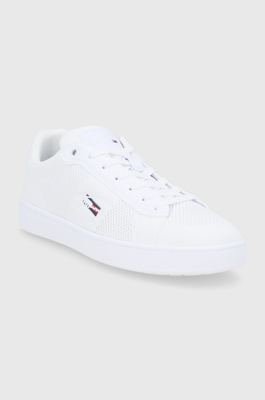 

Черевики Tommy Jeans колір білий на плоскому ходу