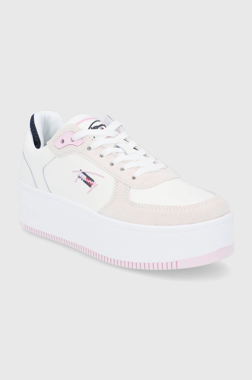 

Ботинки Tommy Jeans цвет бежевый на платформе