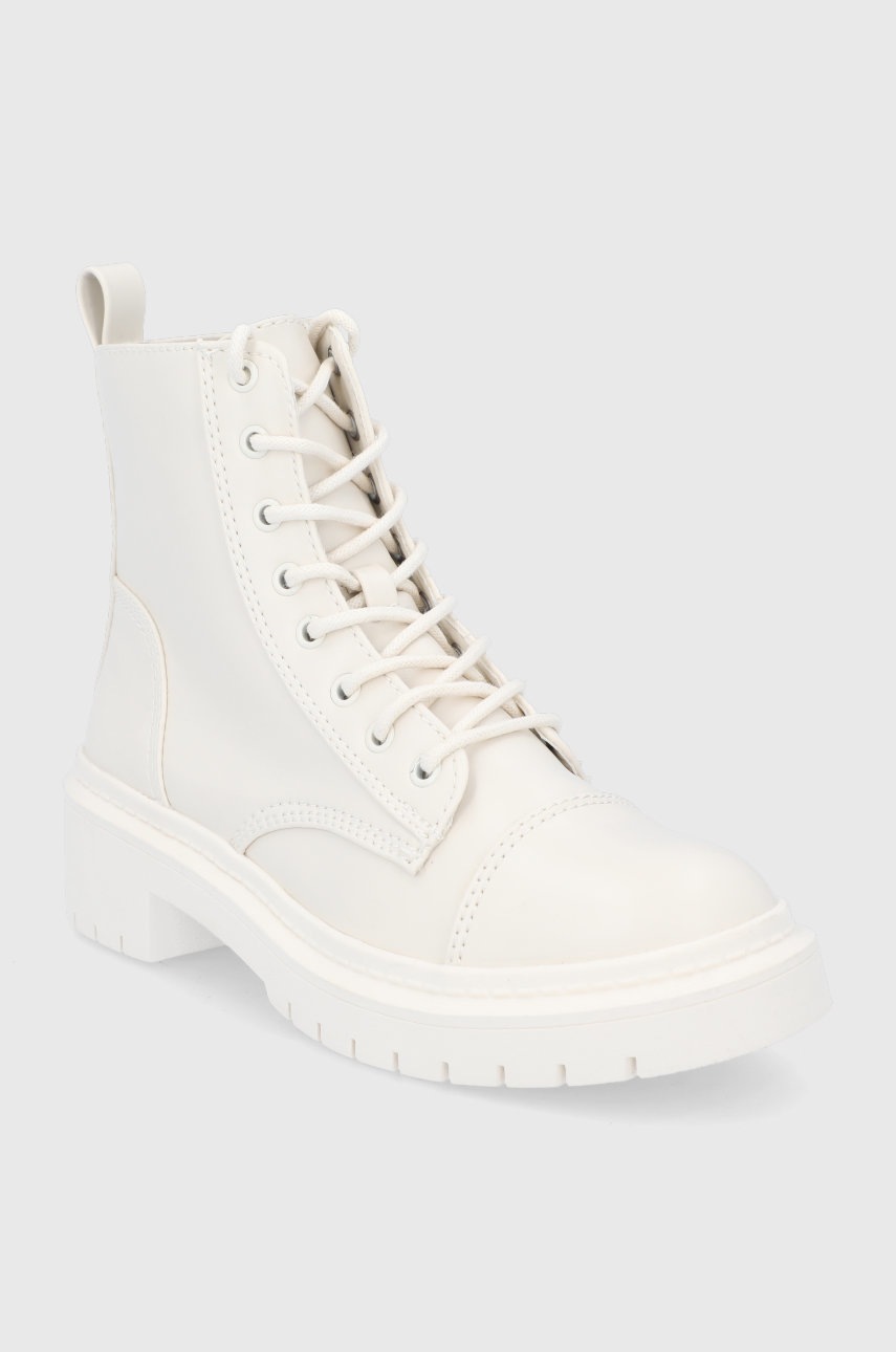 

Полусапоги Aldo женские цвет белый на платформе
