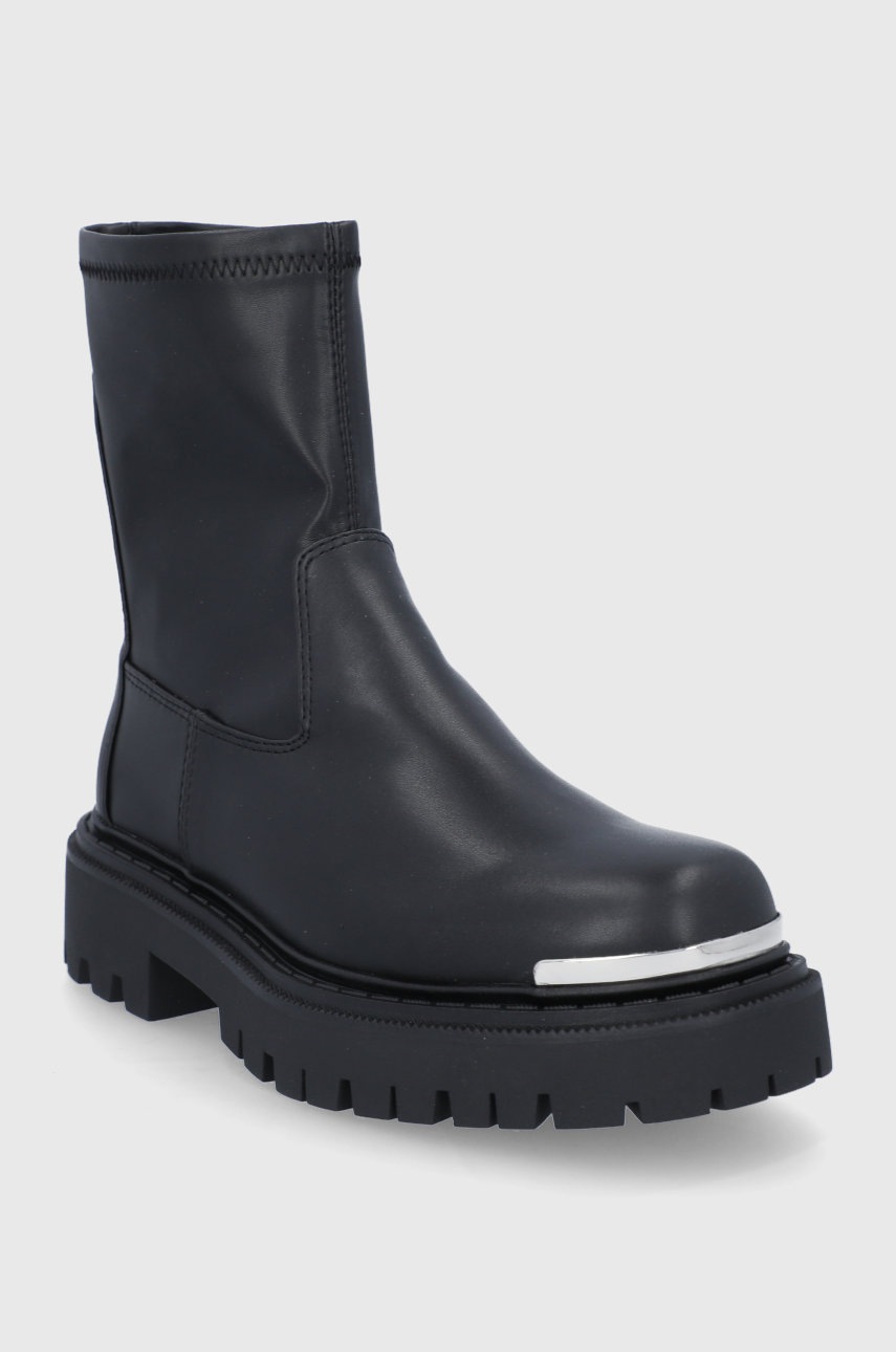 

Черевики Aldo жіночі колір чорний на платформі