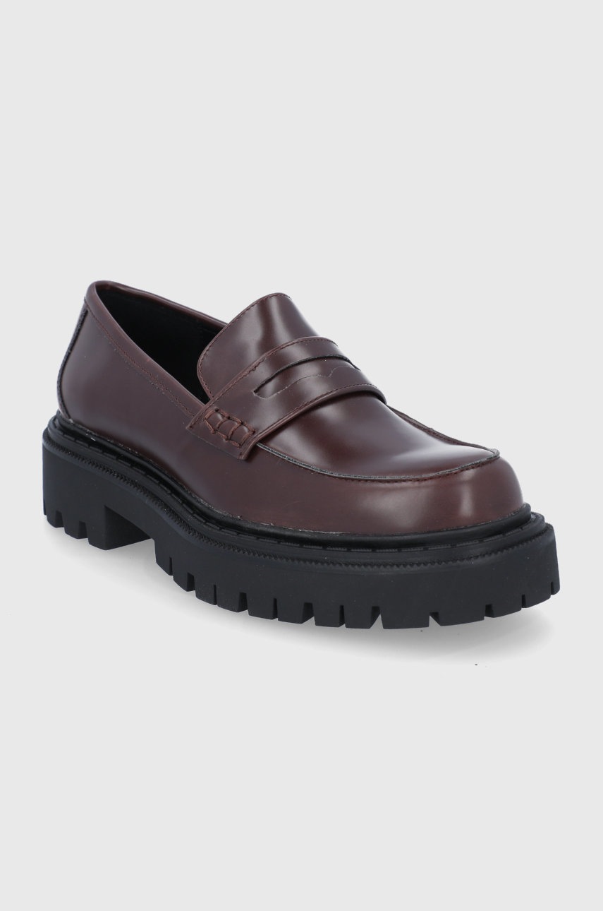 

Мокасини Aldo жіночі колір коричневий на плоскому ходу