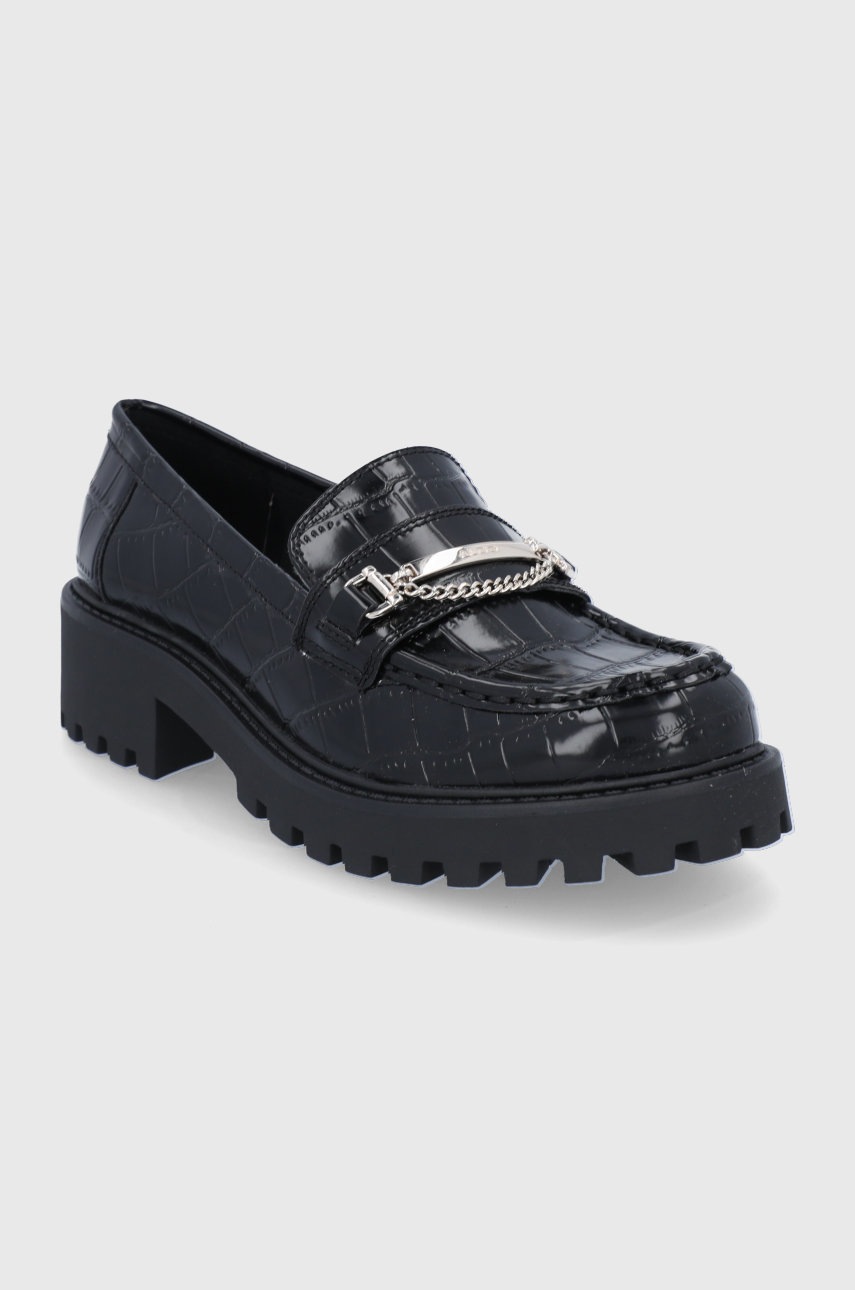 

Мокасины Aldo женское цвет чёрный на плоском ходу