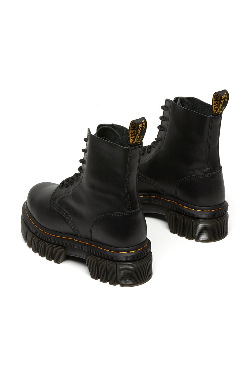 Черевики Dr. Martens жіночі колір чорний на плоскому ходу DM27149001Audrick.8i.Bl-Black.Napp 