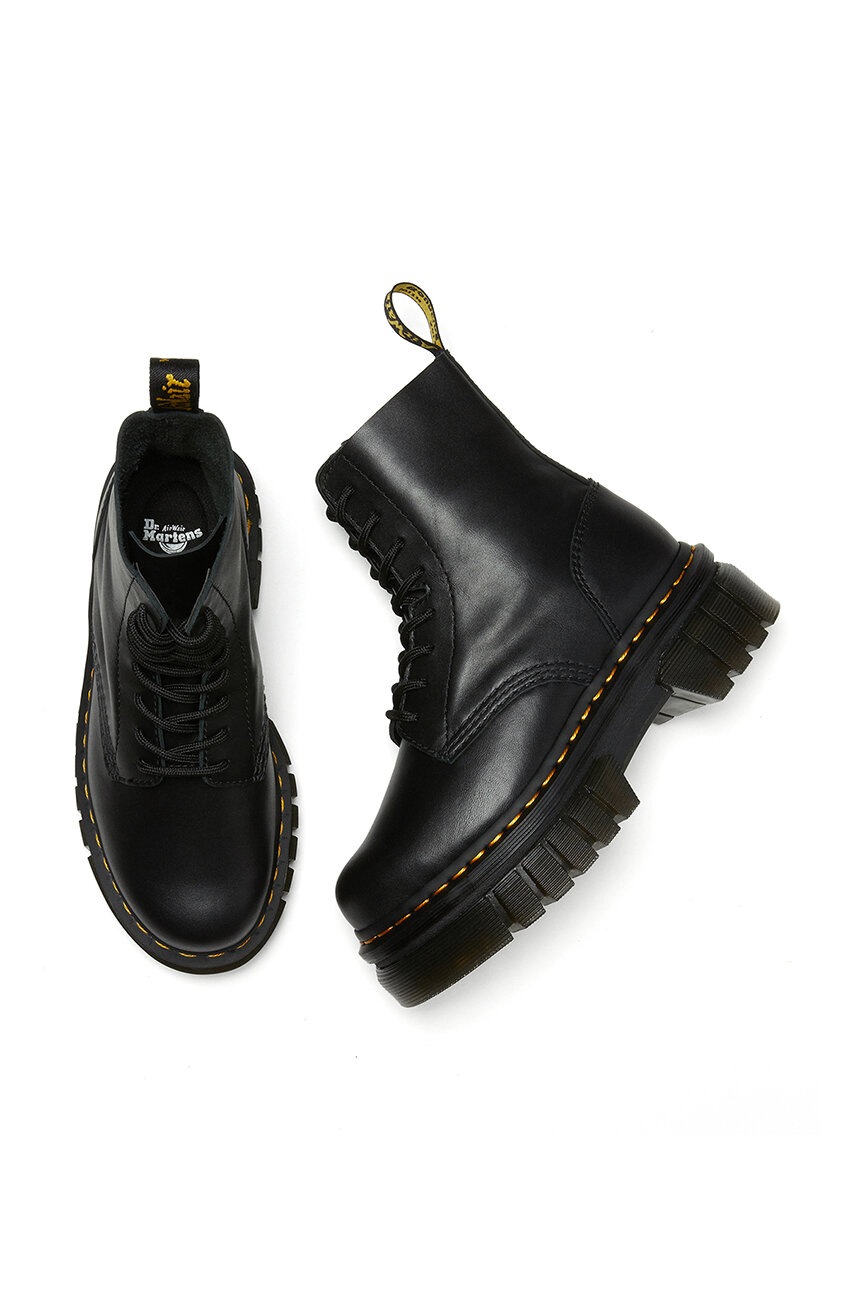Черевики Dr. Martens жіночі колір чорний на плоскому ходу DM27149001Audrick.8i.Bl-Black.Napp 