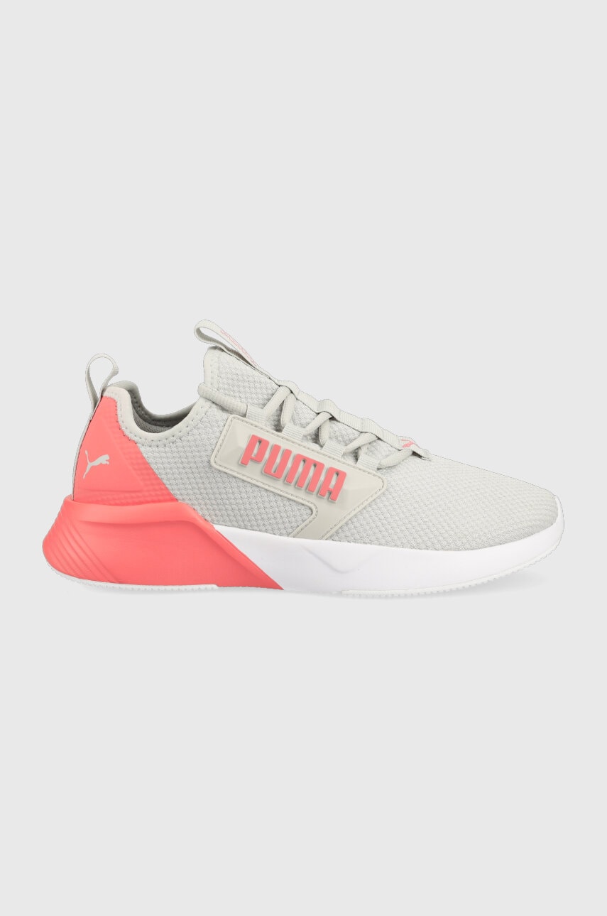 Puma pantofi de alergat retaliate mesh , culoarea negru, cu toc plat