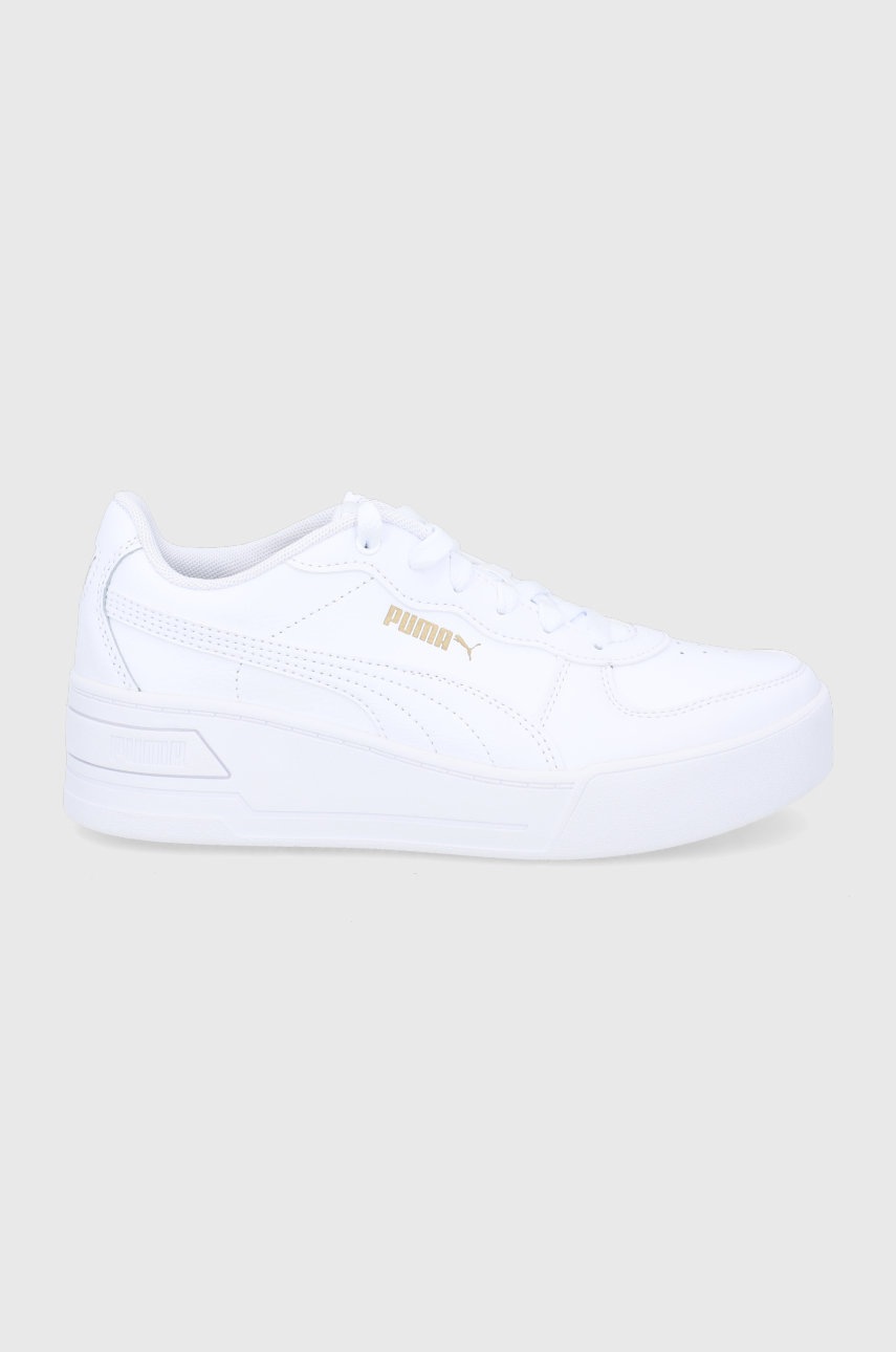 

Обувки Puma в бяло с платформа, Бял