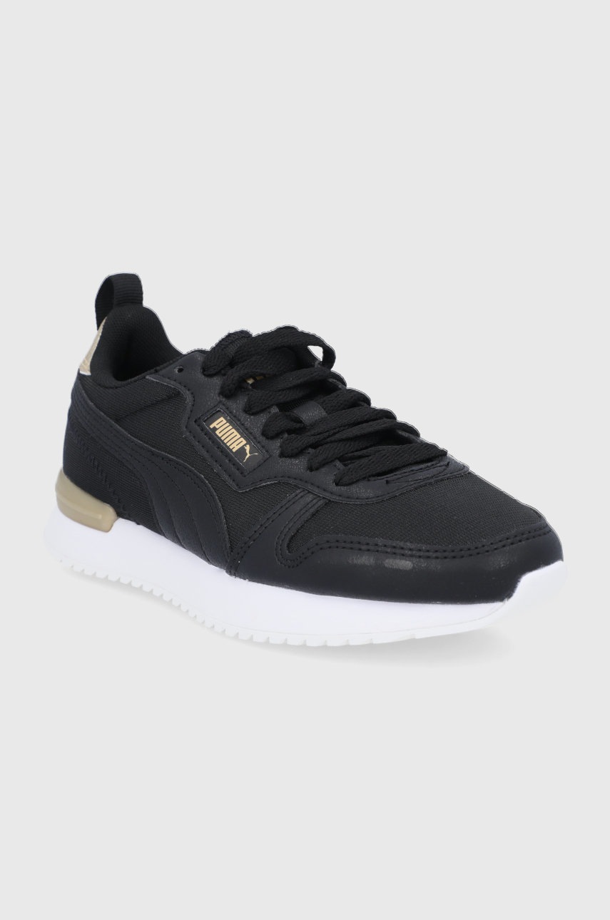 

Черевики Puma R78 Wns Metallic Pop 381070 колір чорний на плоскому ходу