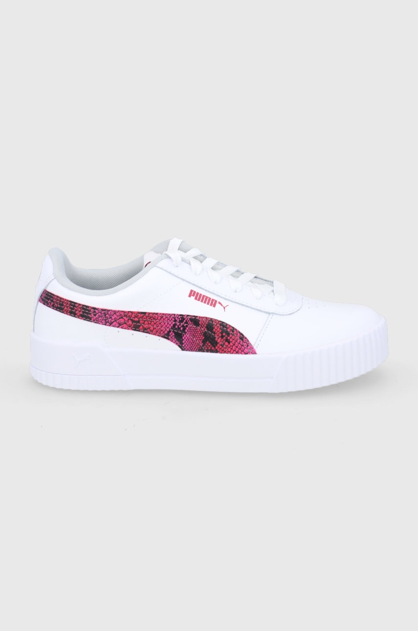 

Обувки Puma Carina L Snake 382384 в бяло с равна подметка, Бял