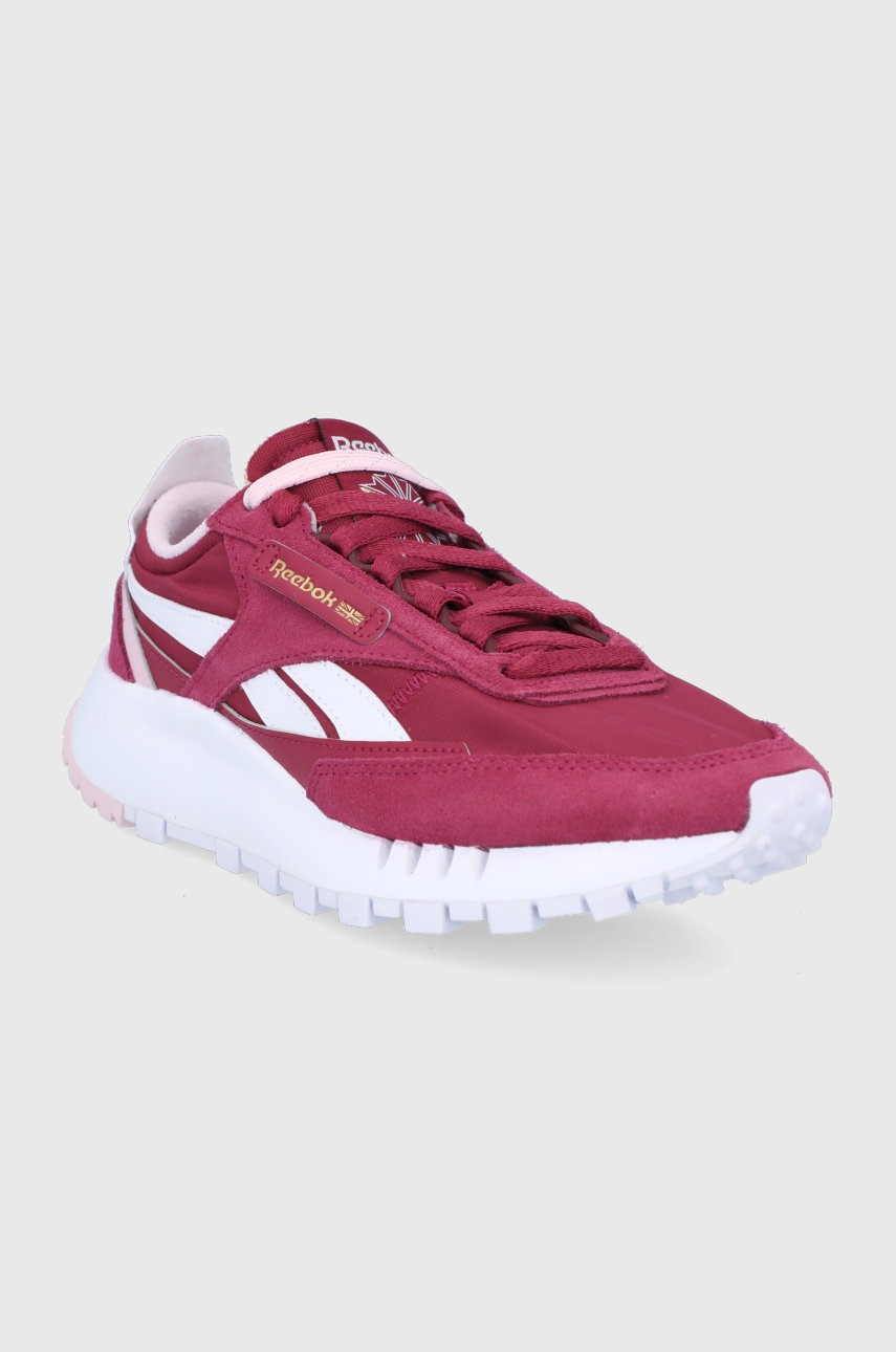 

Черевики Reebok Classic GZ7397 колір бордовий на плоскому ходу