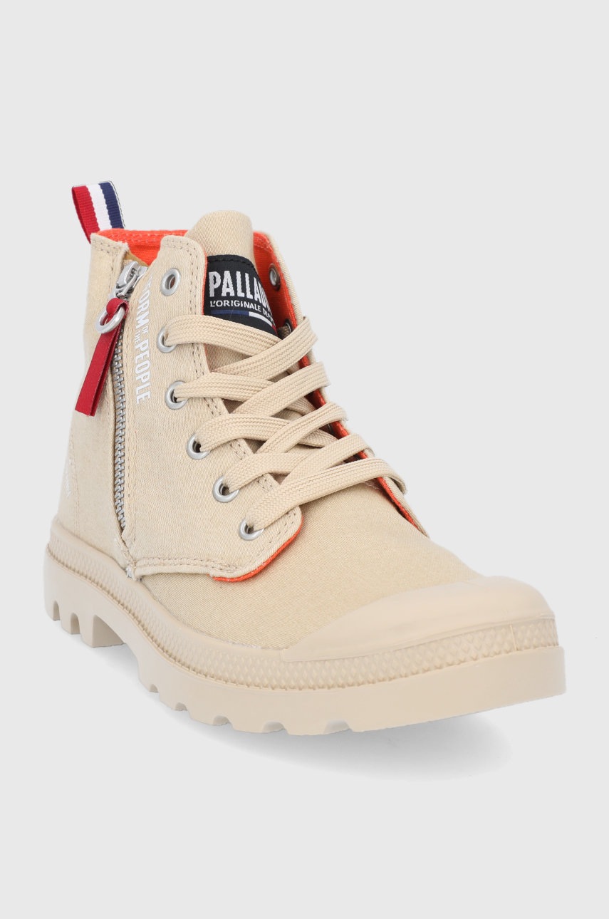 

Кеди Palladium жіночі колір бежевий