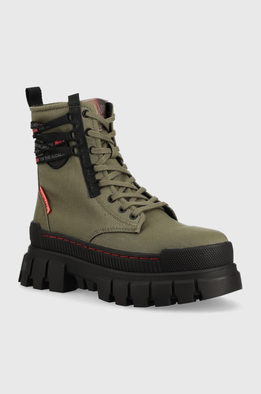 

Черевики Palladium Revolt Boot Tx жіночі колір зелений на платформі