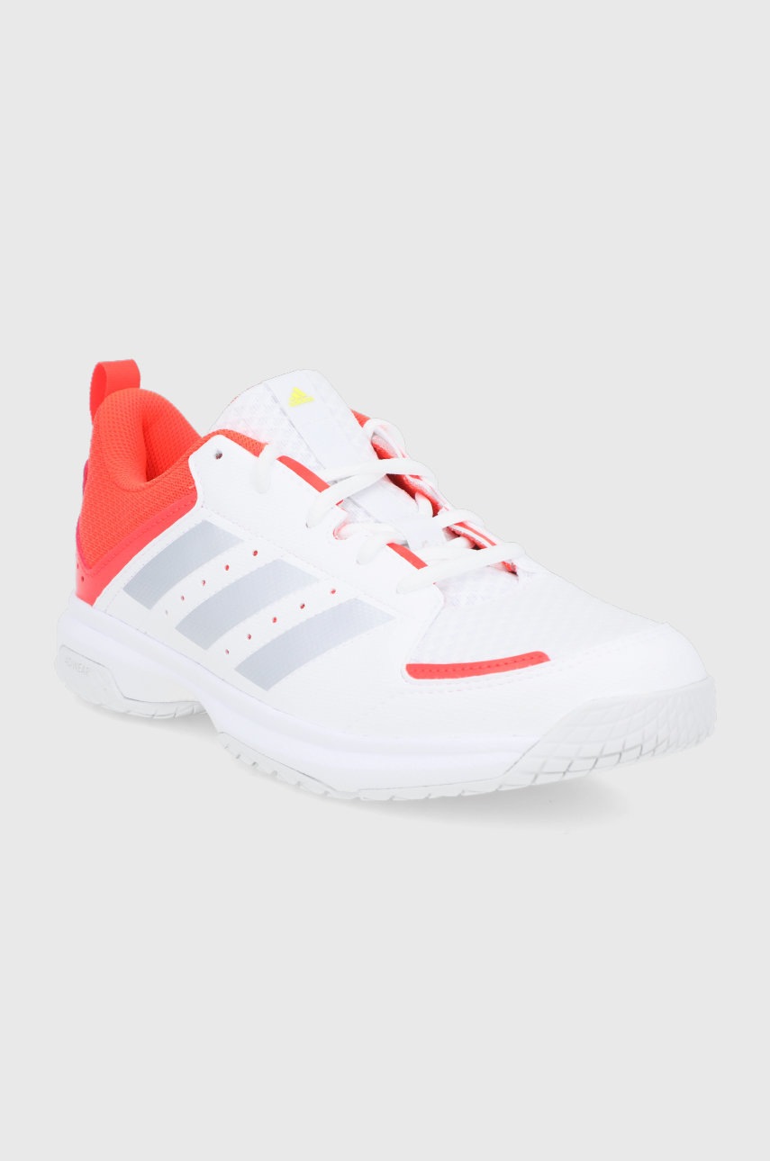 

Черевики adidas Performance Ligra 7 W колір білий на плоскому ходу