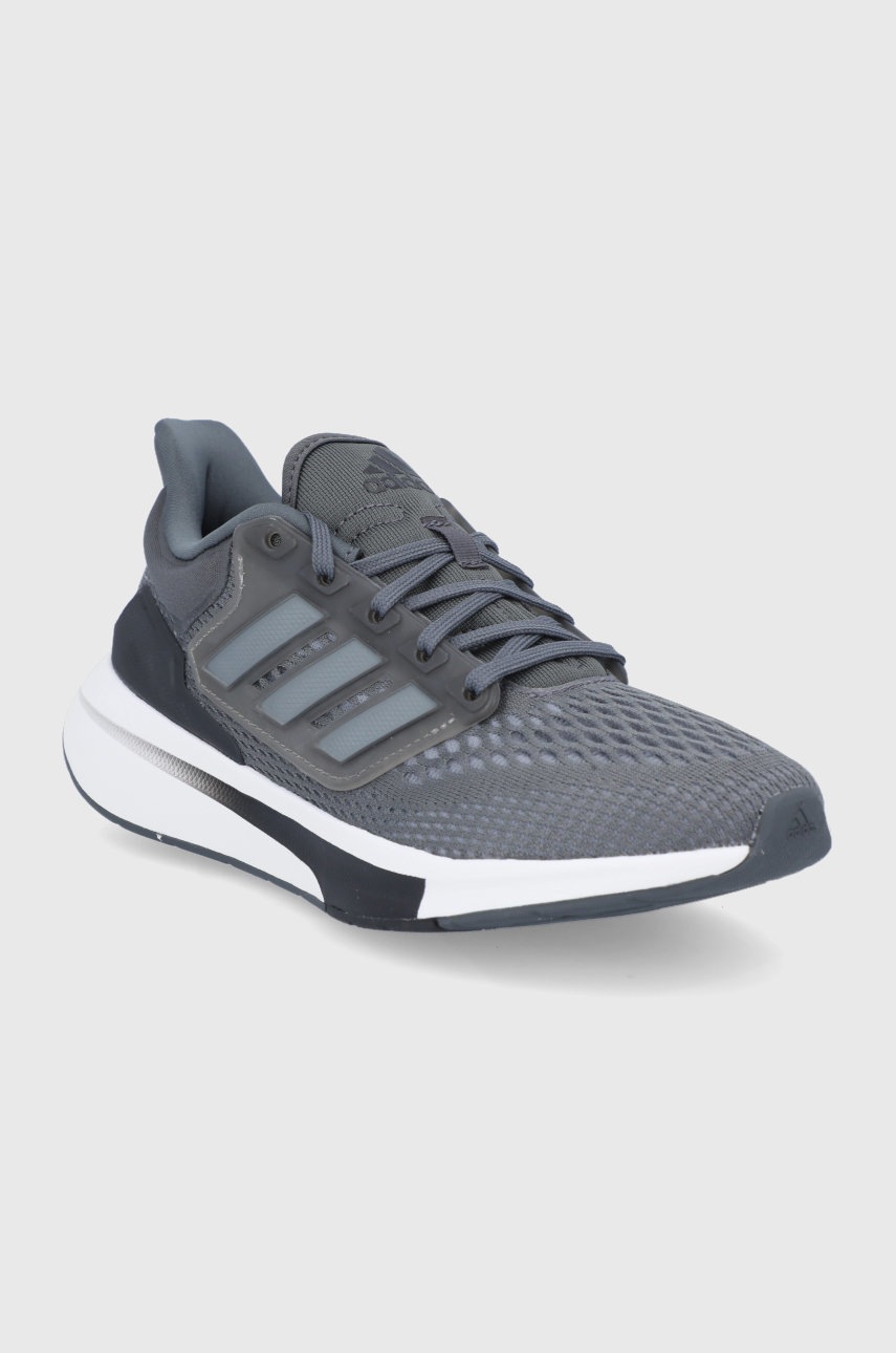 

Ботинки adidas EQ21 Run цвет серый на плоском ходу