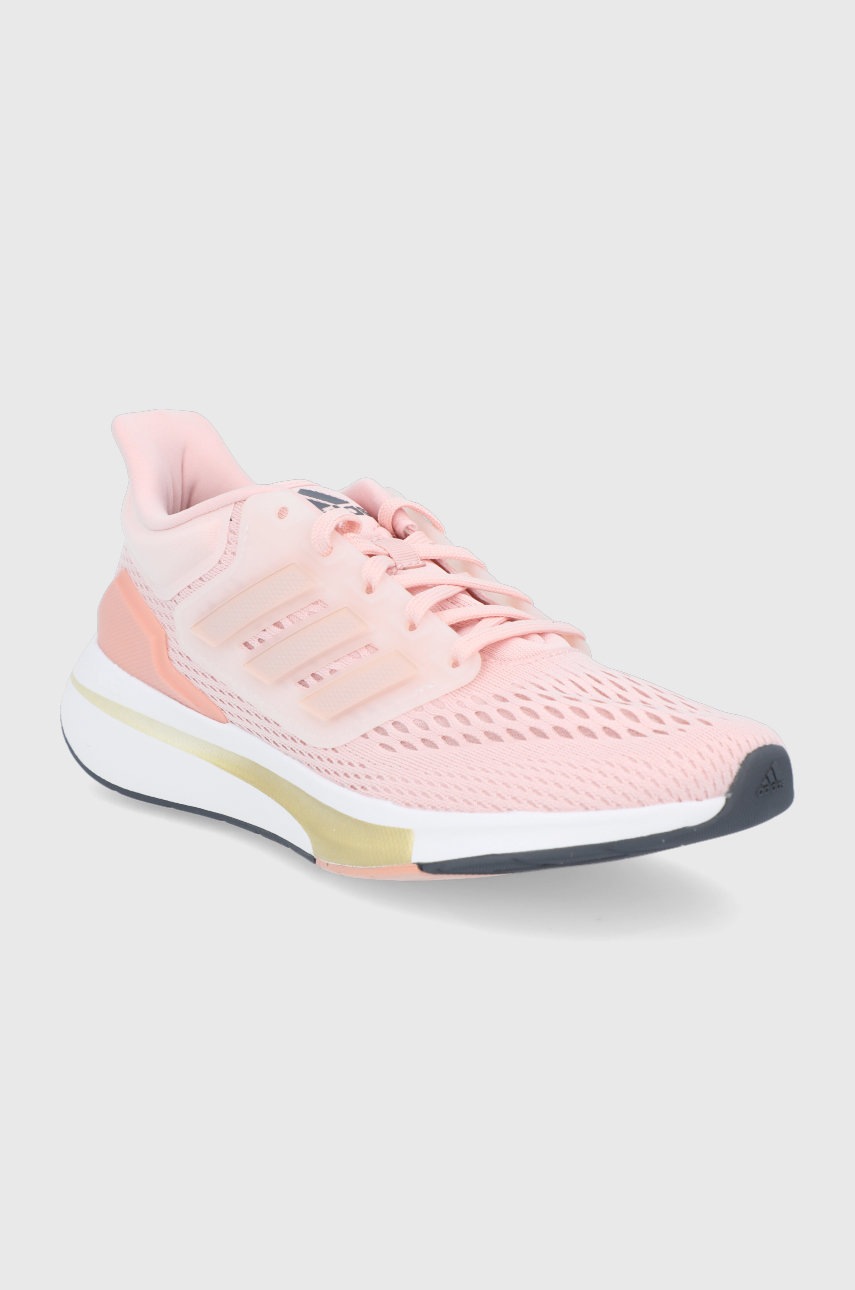 

Черевики adidas EQ21 Run колір рожевий на плоскому ходу