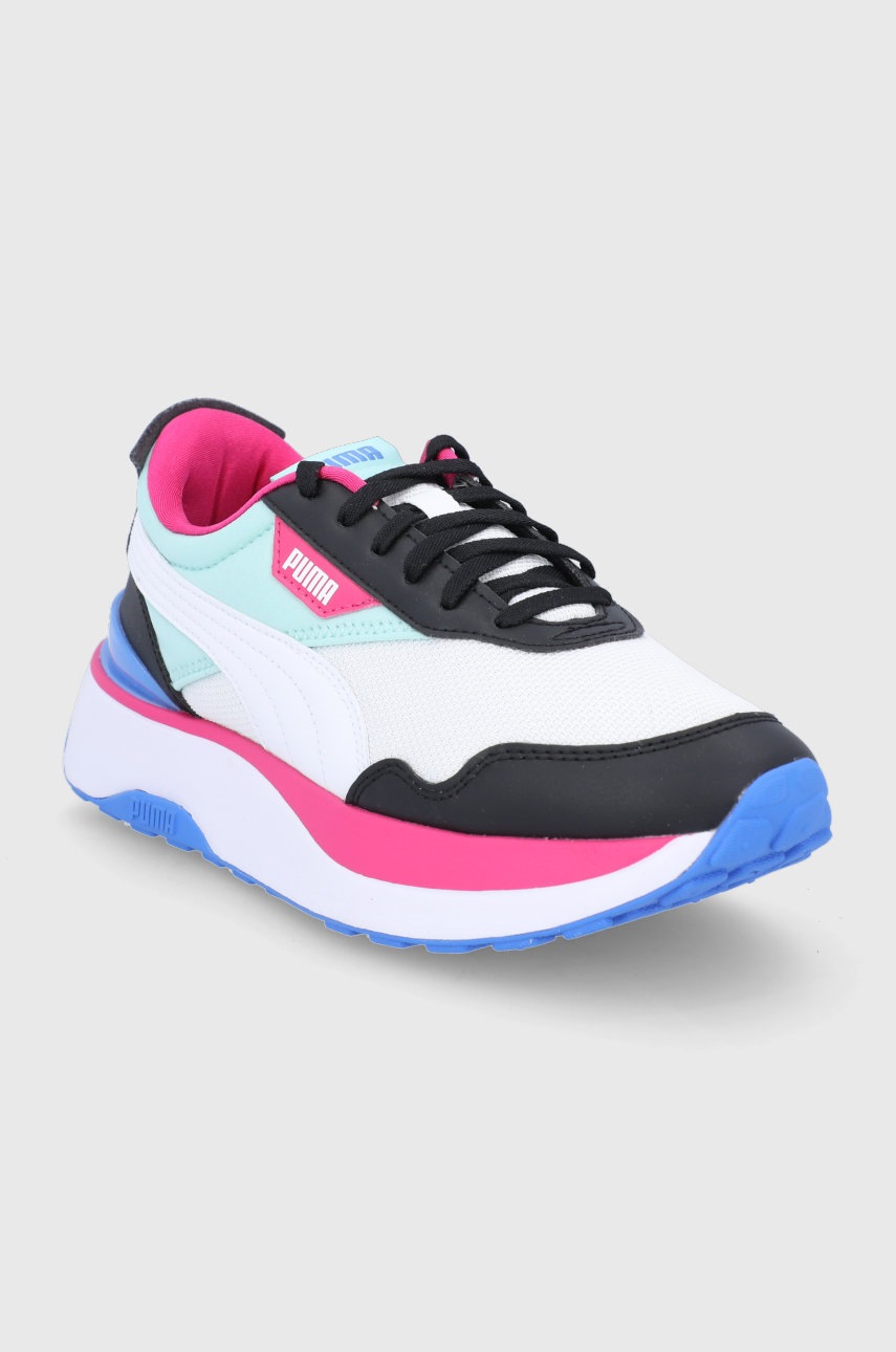

Черевики Puma 381654 колір білий на танкетці