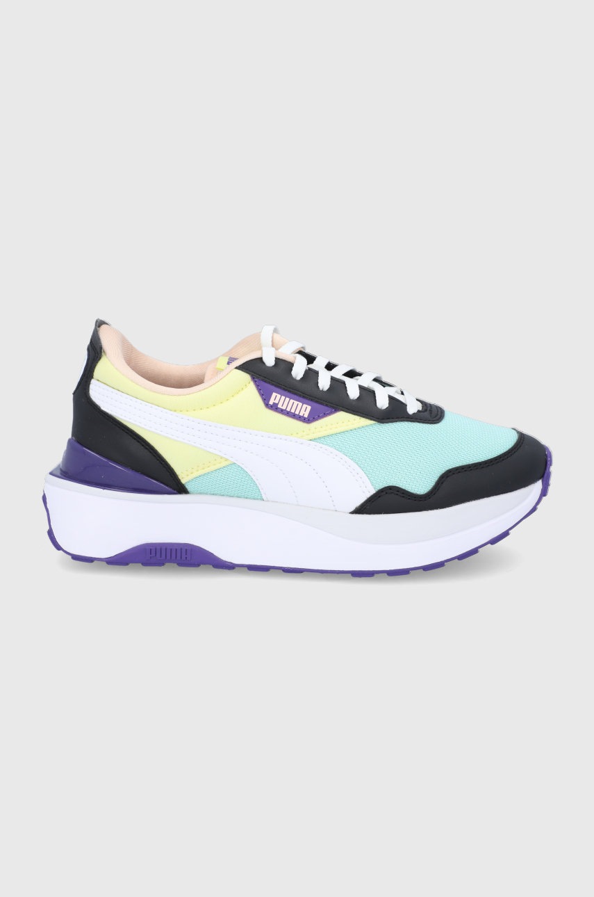 

Обувки Puma Cruise Rider Flair Wn's в зелено със скосена платформа, Тюркоазен