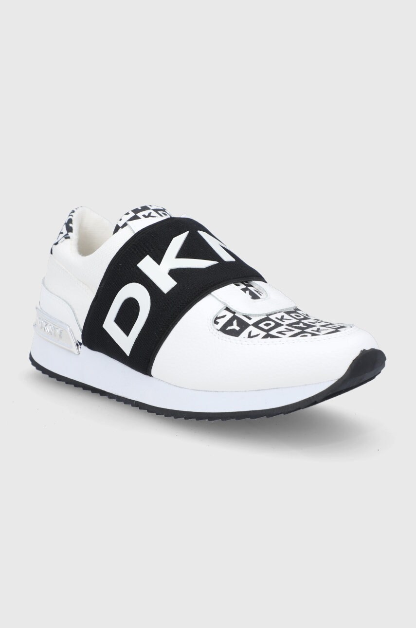 

Ботинки Dkny цвет белый на плоском ходу