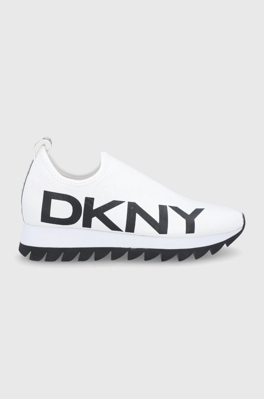 Dkny Pantofi culoarea alb, cu platformă answear.ro