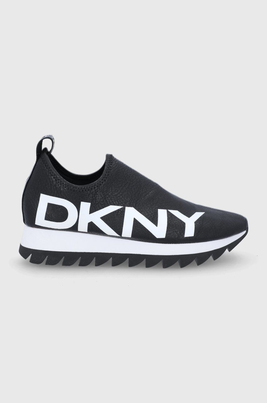 Dkny Pantofi culoarea negru, cu platformă answear.ro