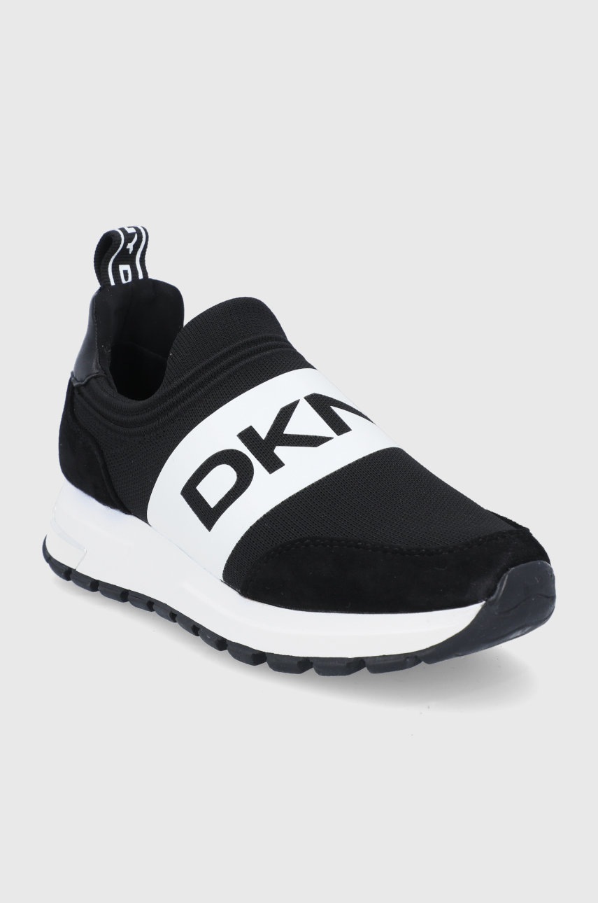 

Черевики Dkny колір чорний на платформі