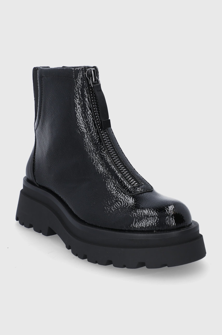 

Полусапожки Aldo женское цвет чёрный на платформе