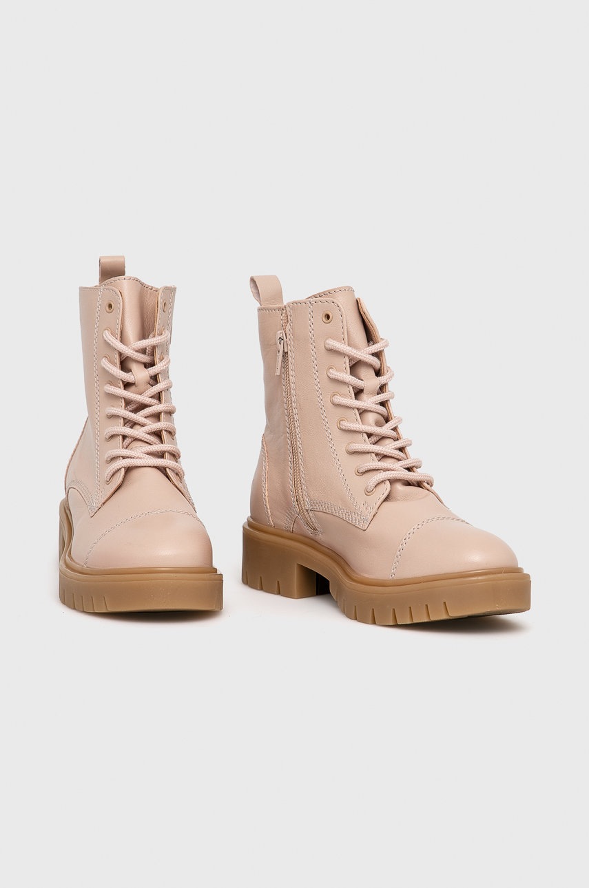 

Шкіряні черевики Aldo жіночі колір прозорий на плоскому ходу