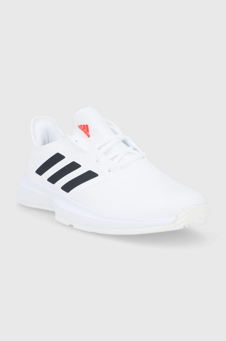 

Ботинки adidas Performance цвет белый на плоском ходу