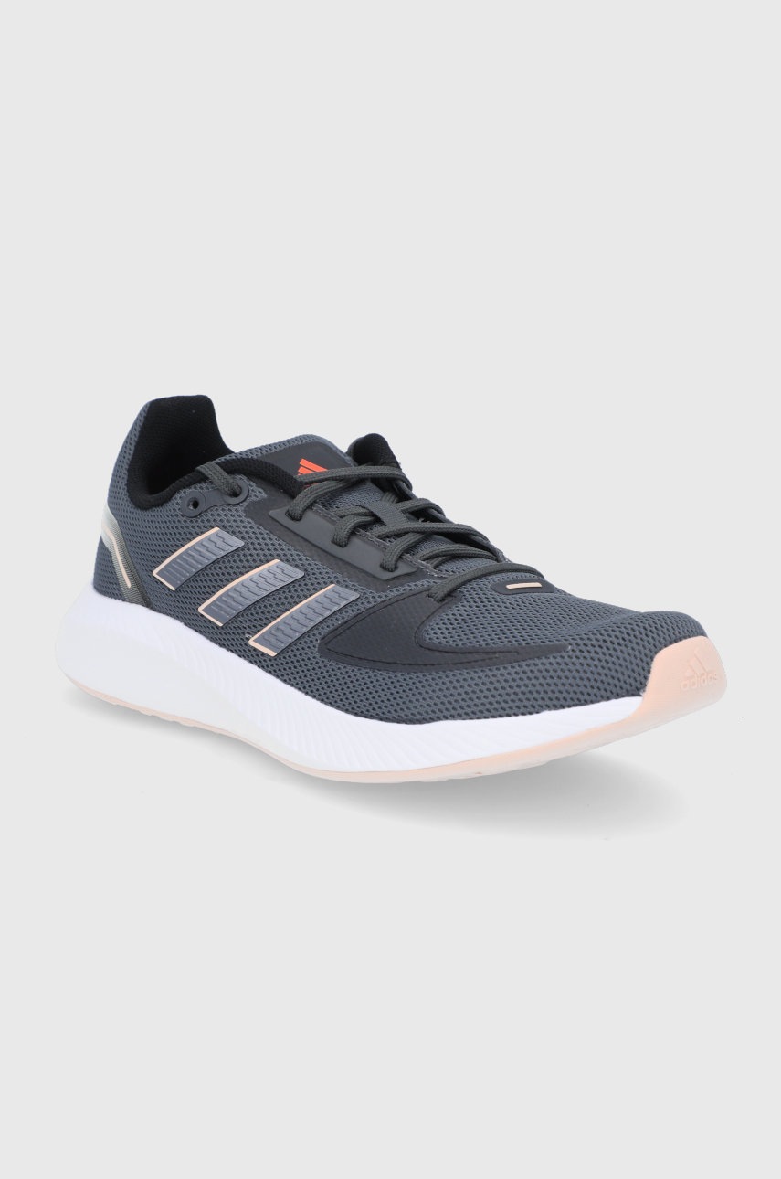 

Черевики adidas Runfalcon 2.0 колір сірий на плоскому ходу