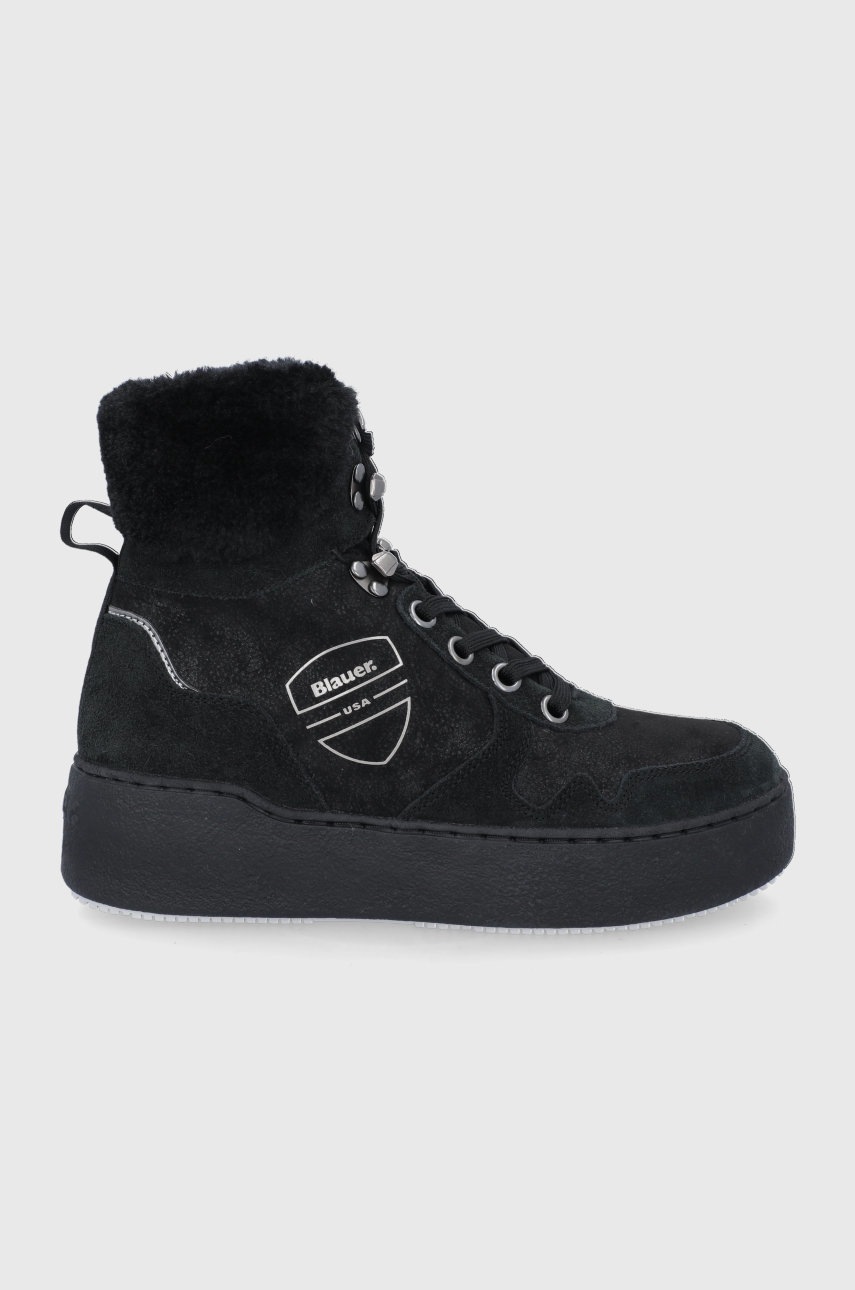 

Blauer - Велурени обувки, Черен