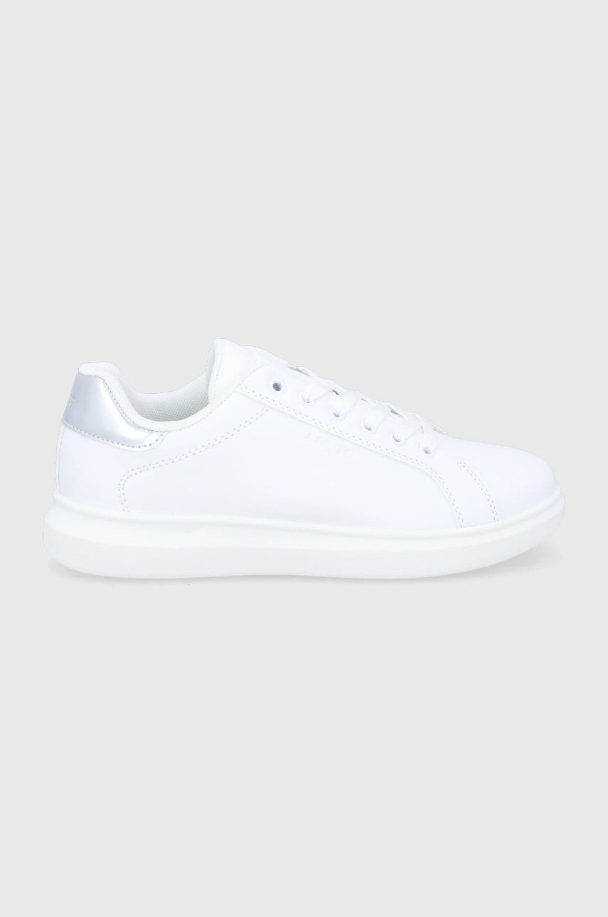 Levi's pantofi culoarea alb, cu toc plat
