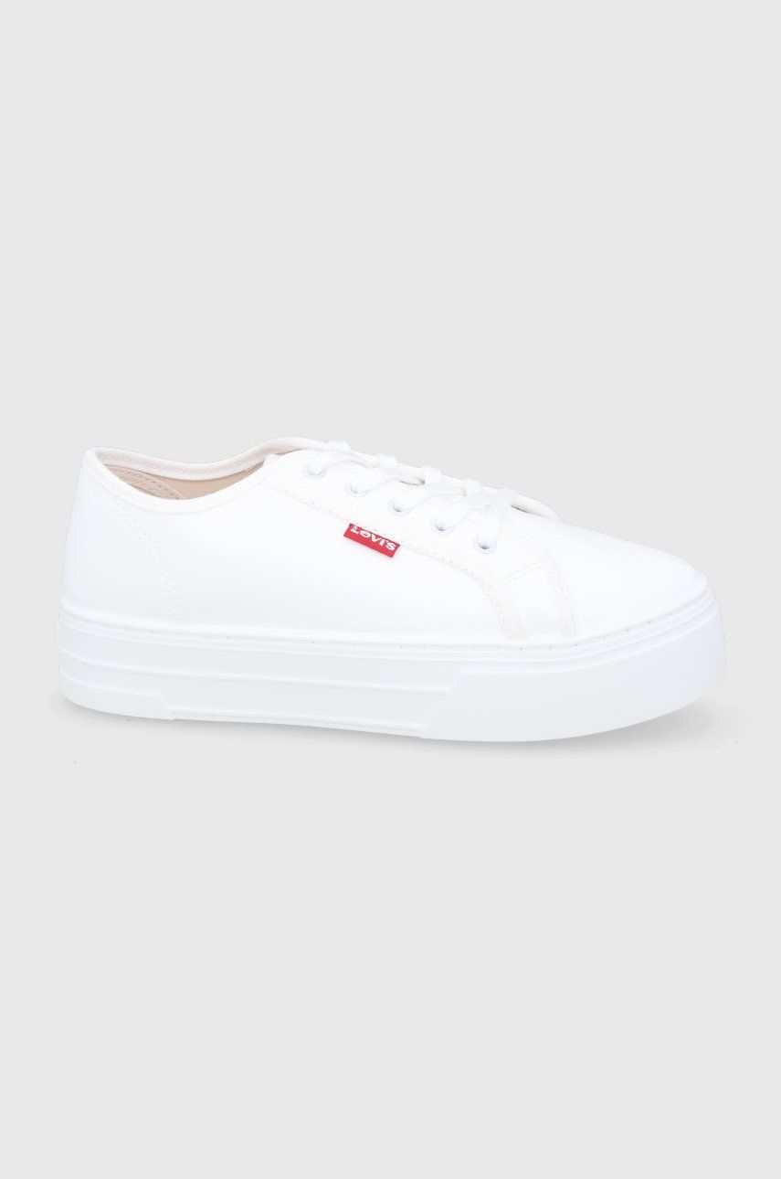 Levi’s Pantofi culoarea alb, cu platformă answear imagine noua