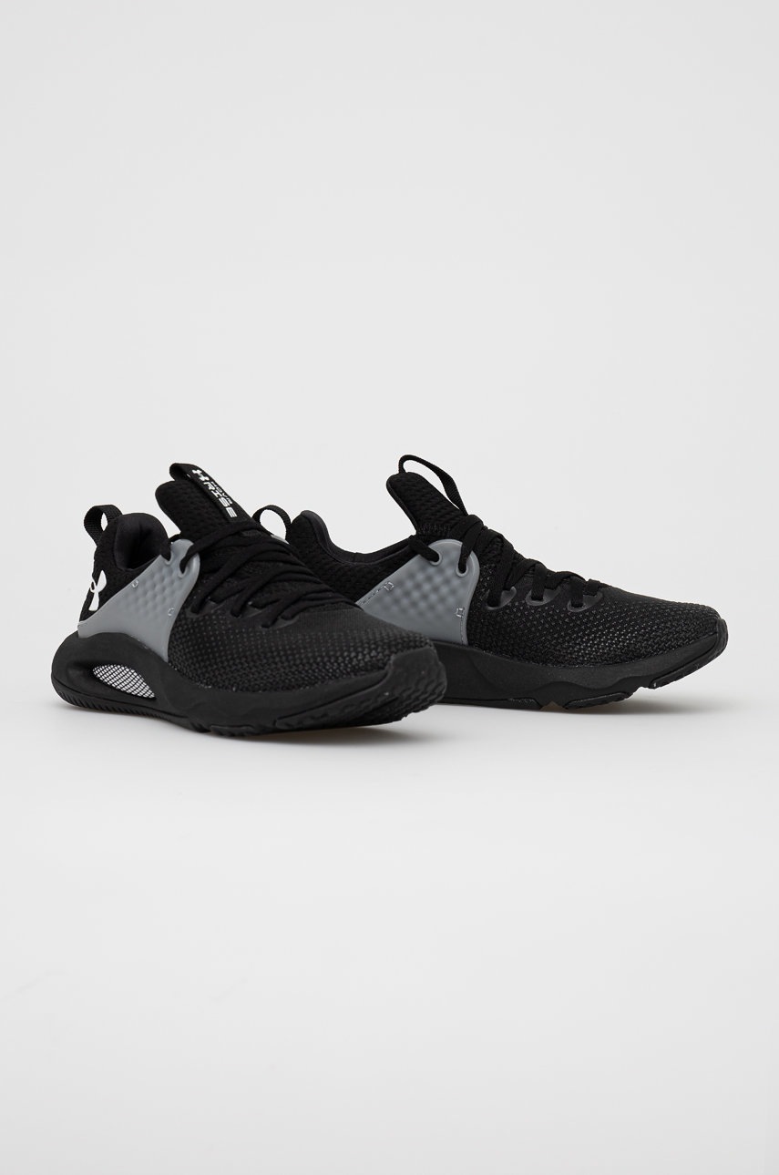 

Черевики Under Armour UA W HOVR Rise 4 колір чорний на плоскому ходу