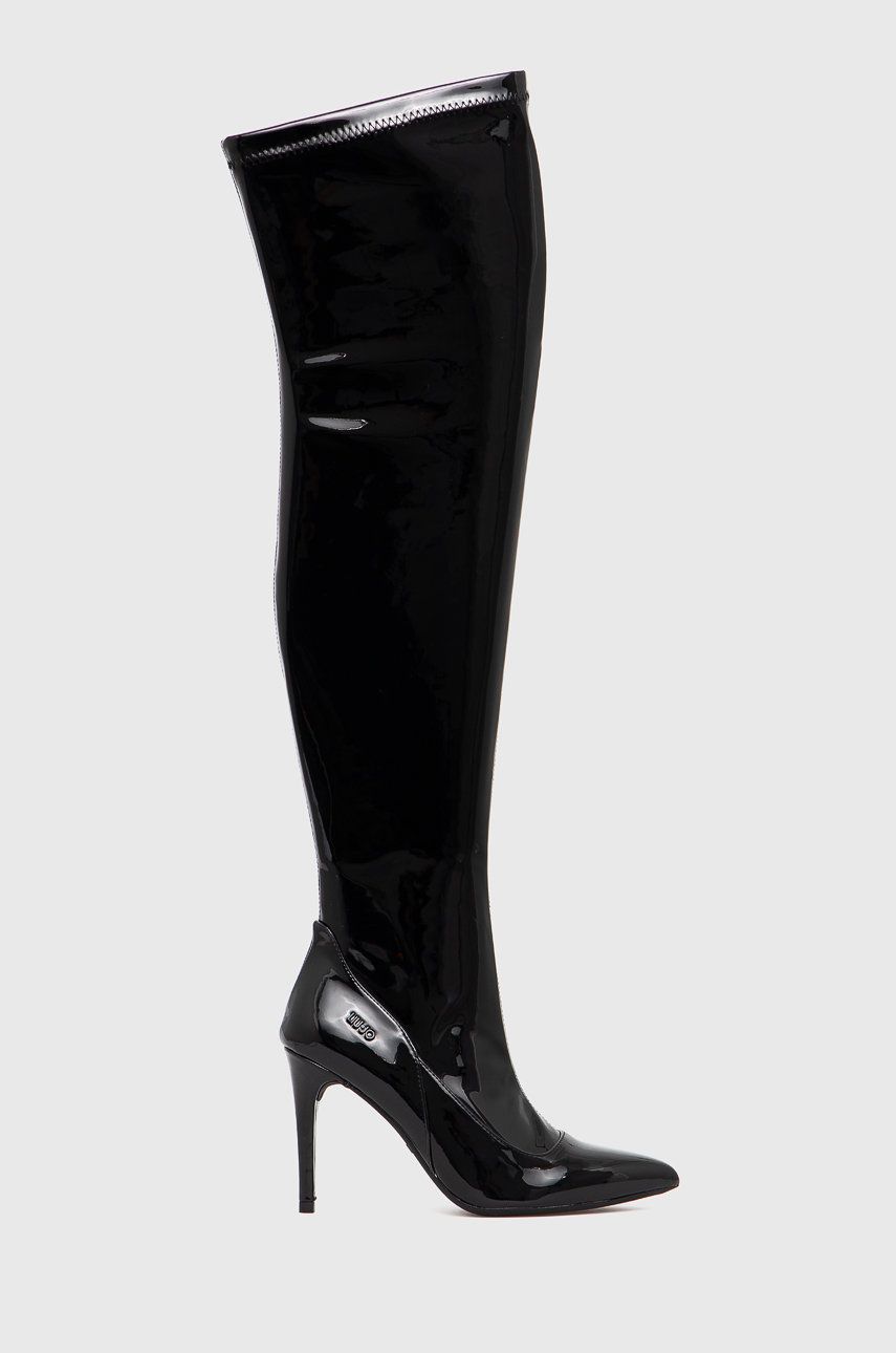 Liu Jo Kozaki damskie kolor czarny na szpilce