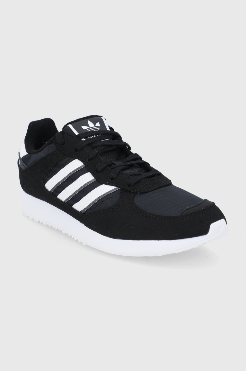 

Черевики adidas Originals колір чорний на плоскому ходу