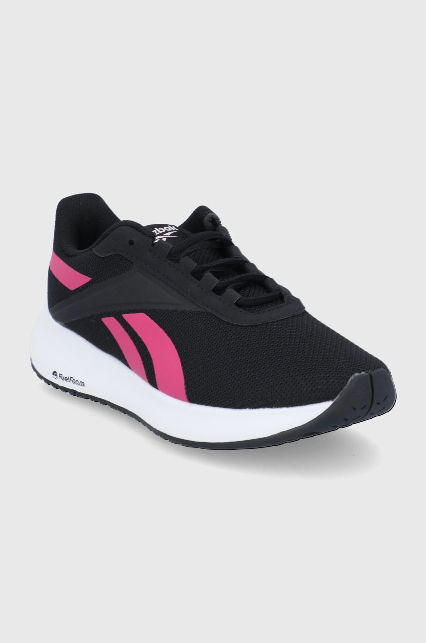 

Черевики Reebok колір чорний на плоскому ходу