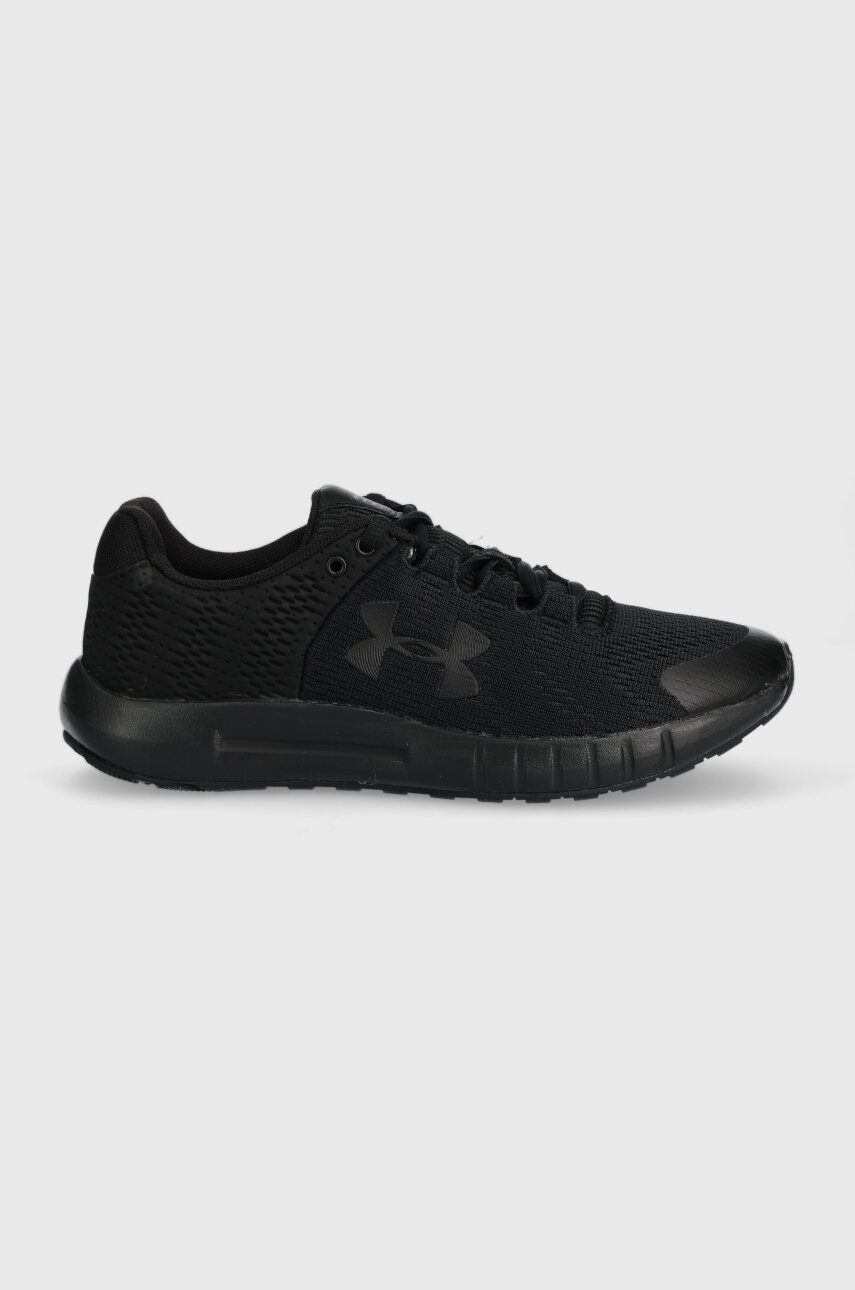 

Обувь для бега Under Armour Micro G Pursuit BP цвет чёрный на плоском ходу