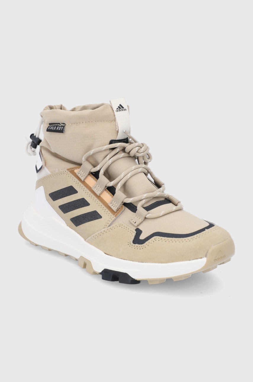 

Черевики adidas Performance FZ3003 жіночі колір бежевий злегка утеплена