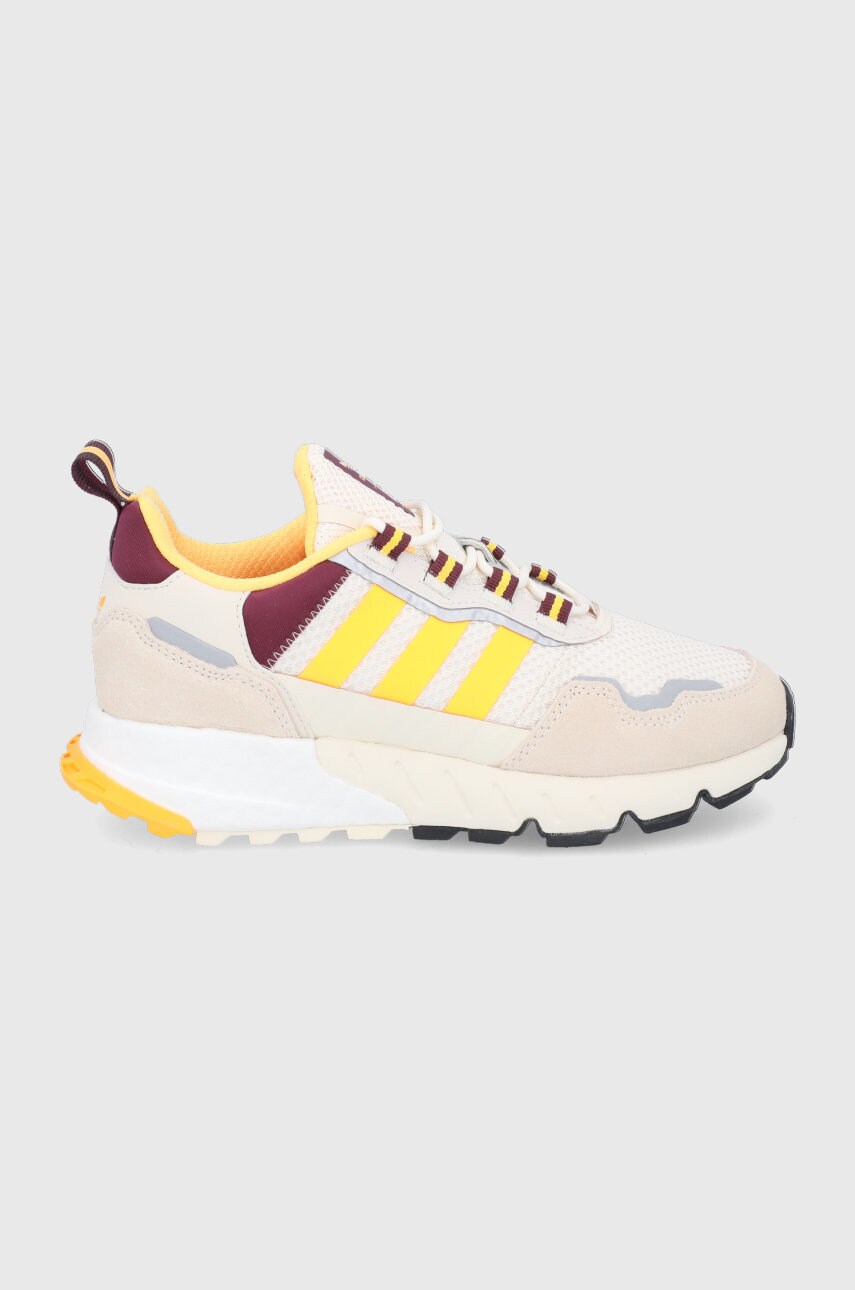 Adidas originals pantofi culoarea galben, cu toc plat