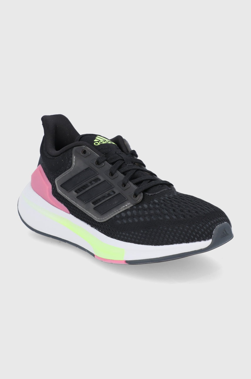

Черевики adidas колір чорний на плоскому ходу