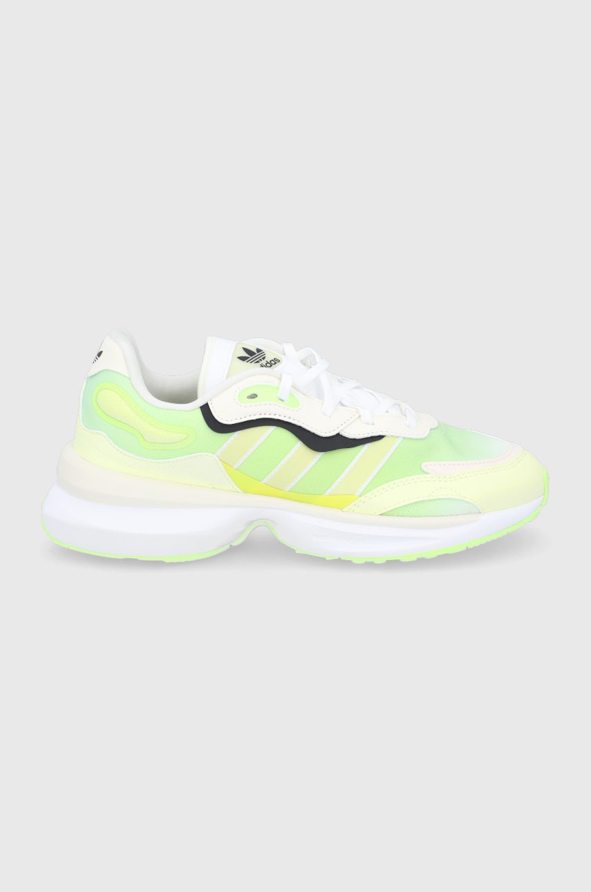 Adidas originals pantofi culoarea verde, cu platformă